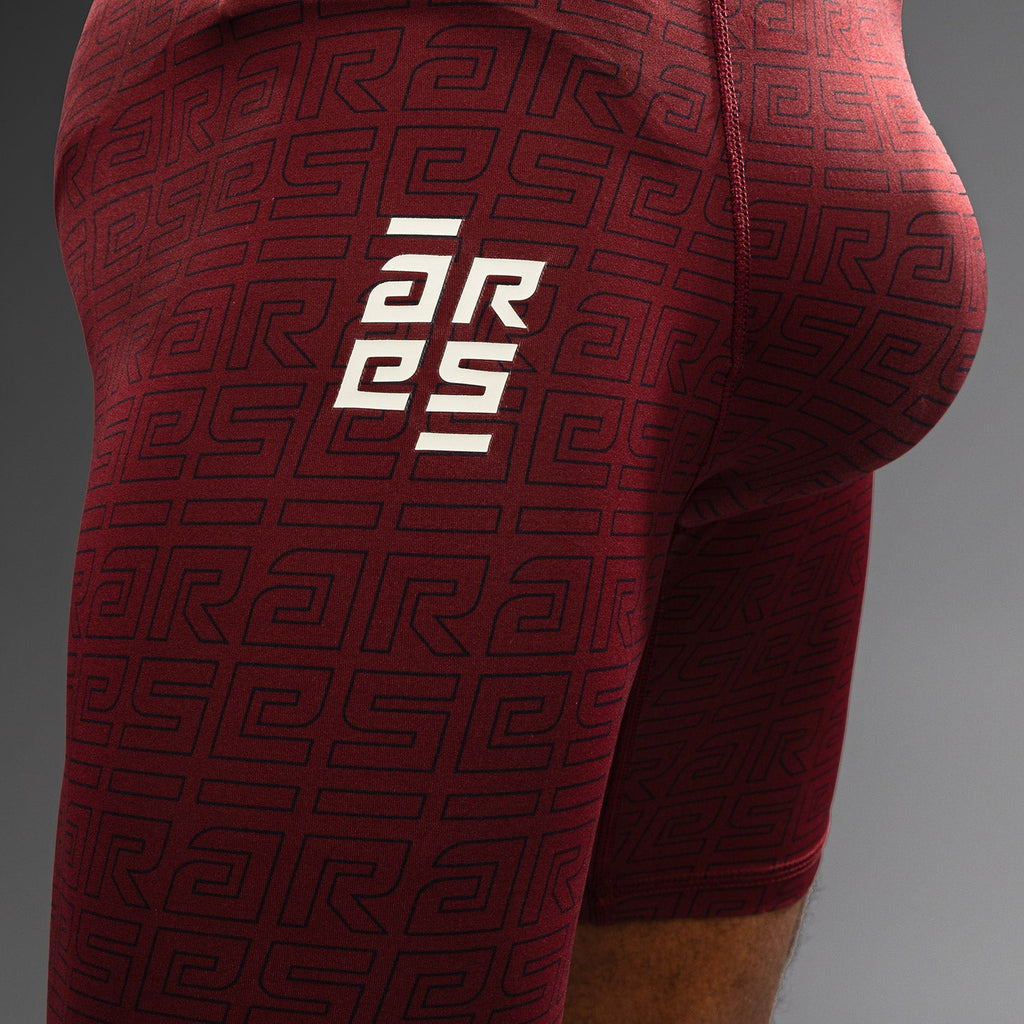 Pánské šortky Venum x Ares Vale Tudo - vínové