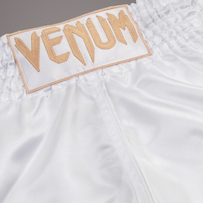 Venum Classic Muay Thai Shorts - Bílá/Zlatá