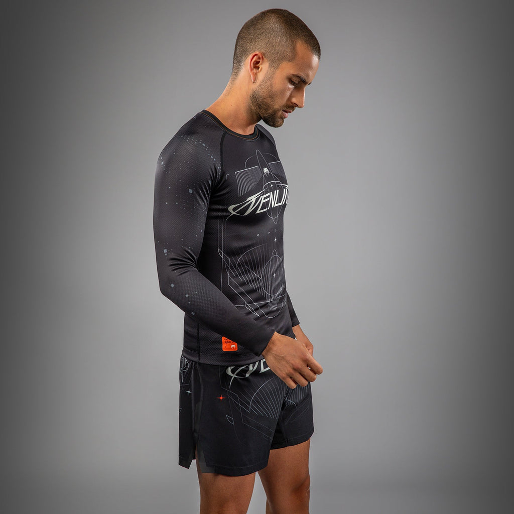 Venum Eclipse Dlouhý rukáv Rashguard - Černá/Slonová kost