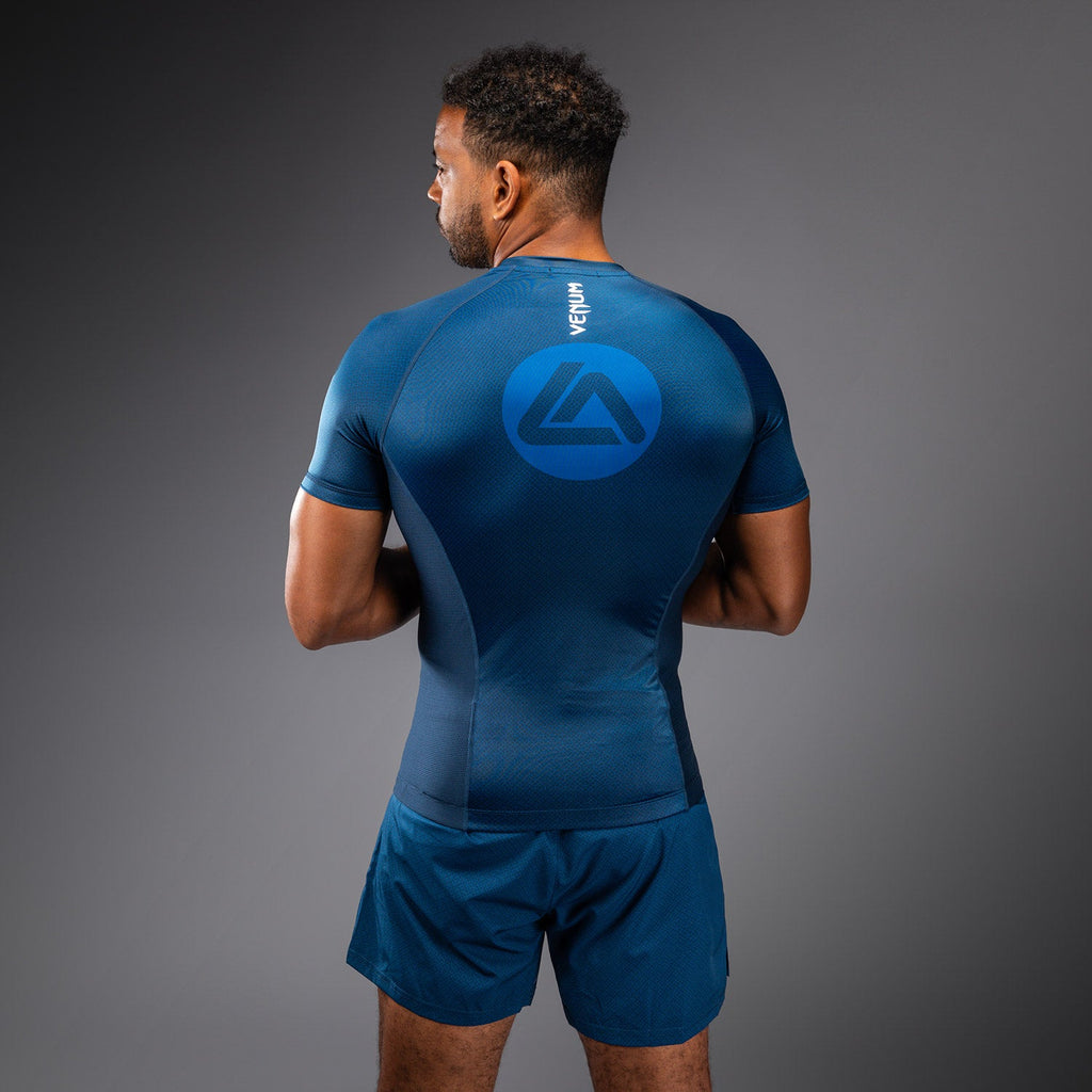 Venum x Roger Gracie Academy Krátký rukáv Rashguard - modrá
