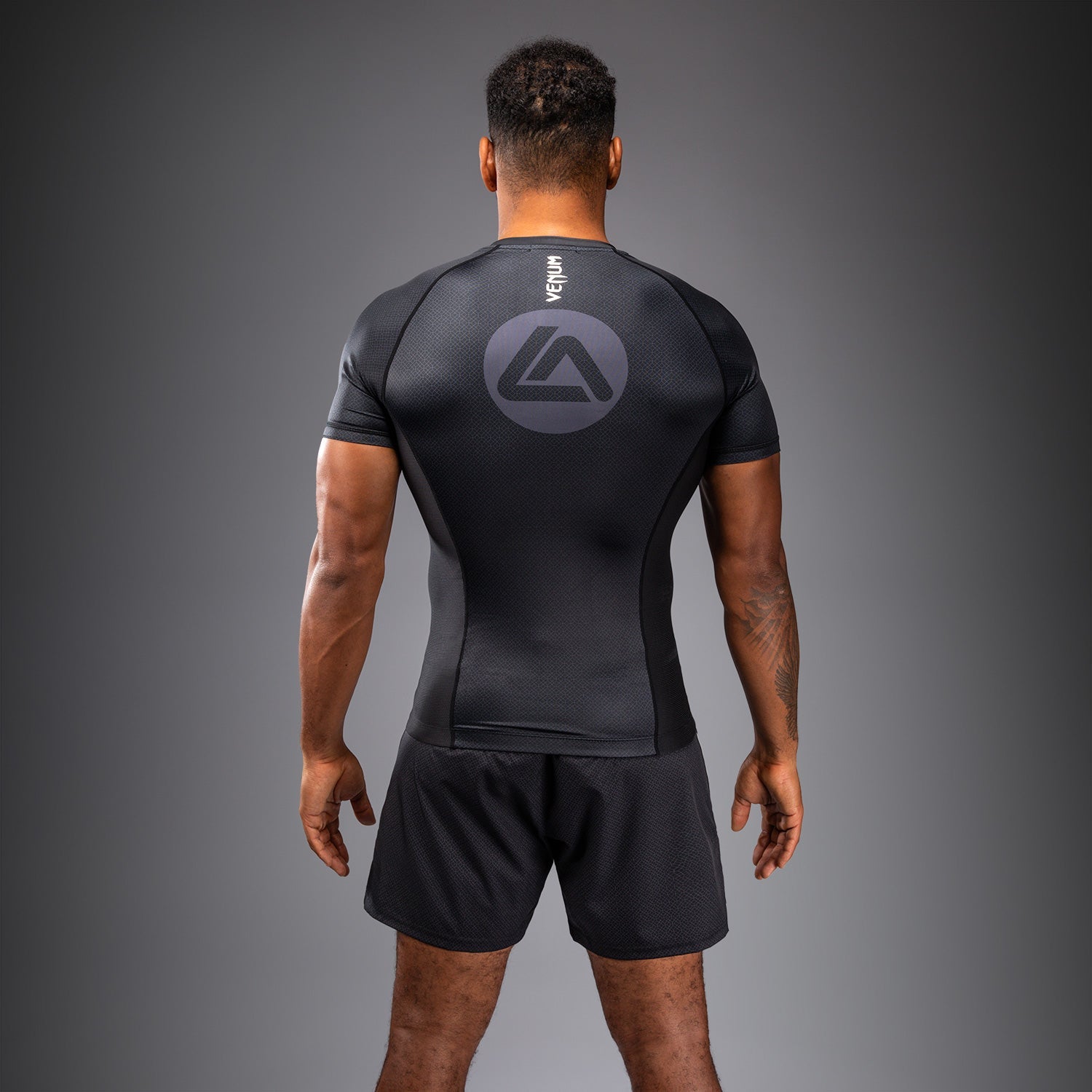 Venum x Roger Gracie Academy Krátký rukáv Rashguard - Černá