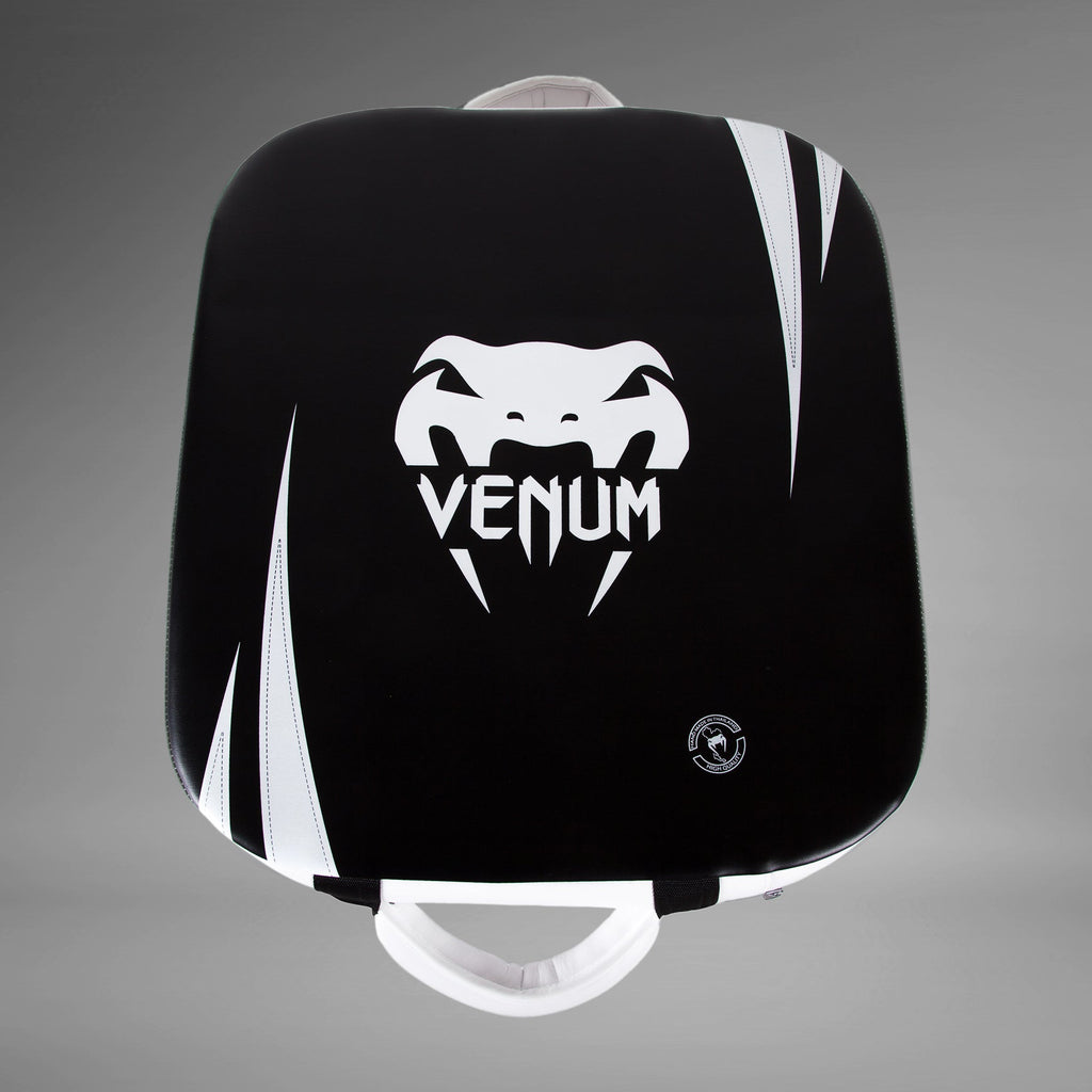 Venum Absolute Square Kick Shield - Koženka Skintex - Černá/Led