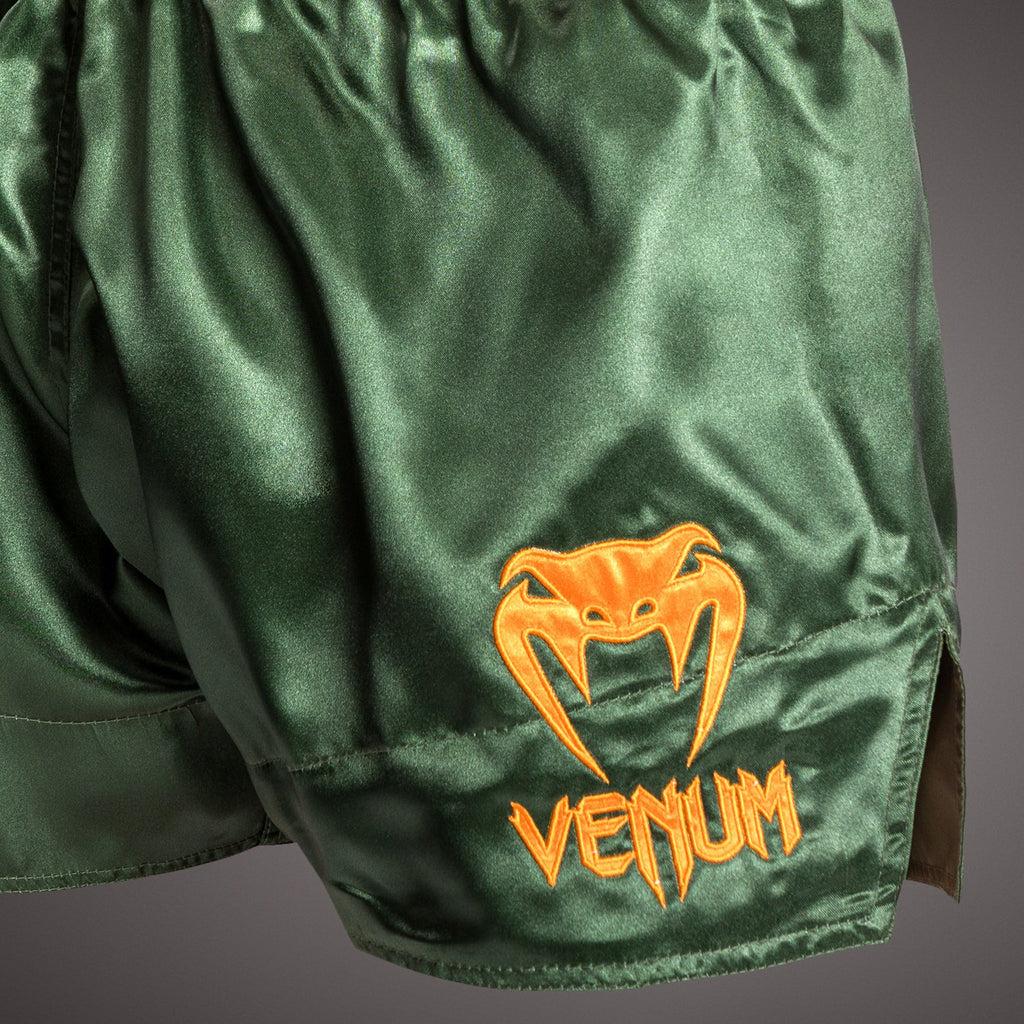 Venum Classic Muay Thai Kraťasy - Zelená/Černá/Zlatá