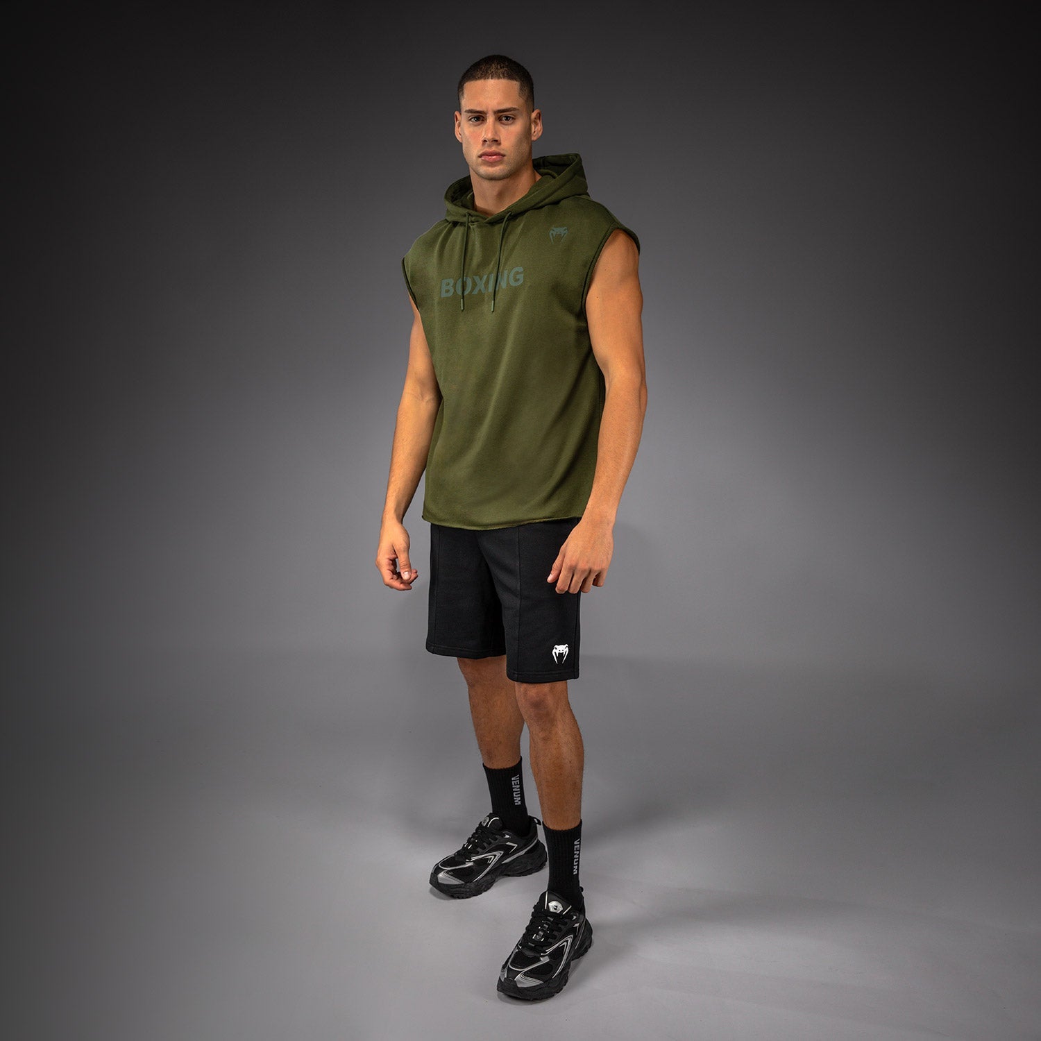 Venum Boxing VT Bezrukávová Mikina - Vojenská Zelená