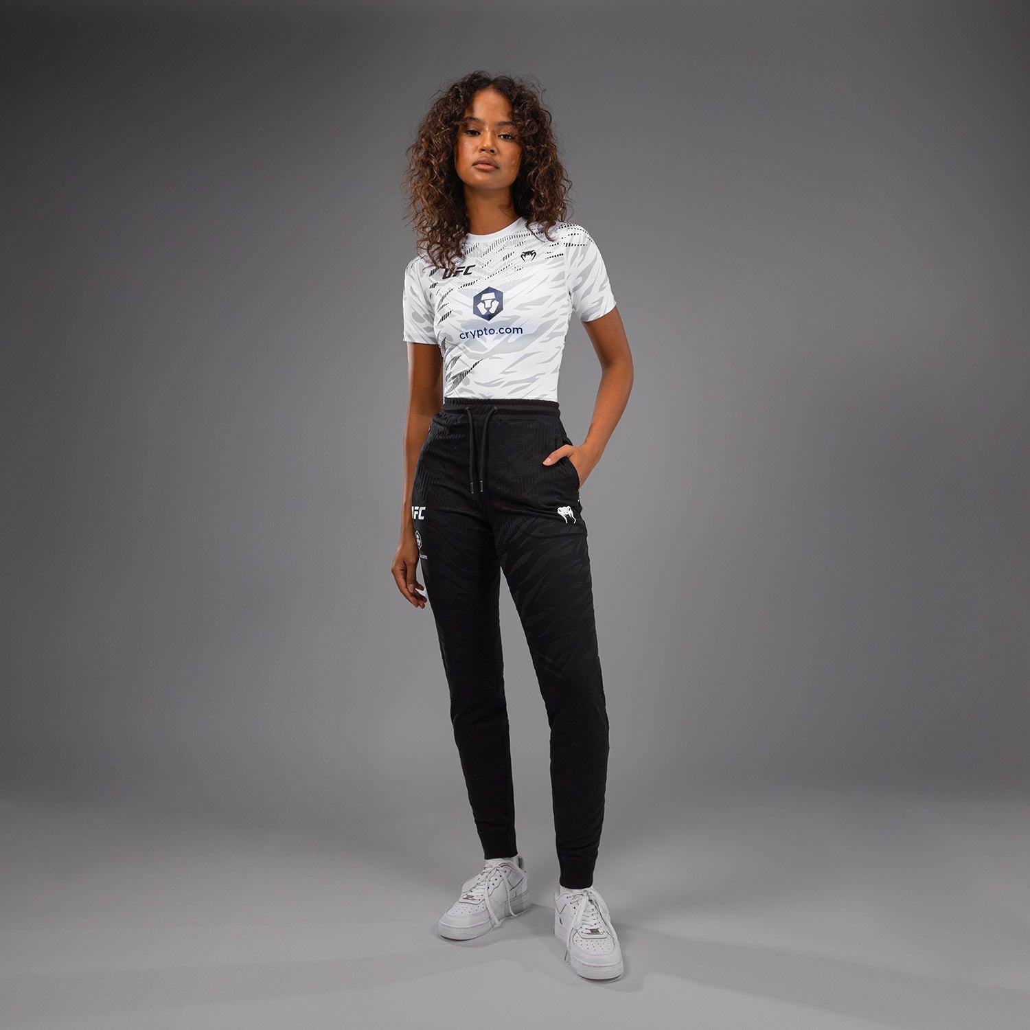 UFC Fusion by Venum Dámské kalhoty Authentic Fight Night Walkout - Černá