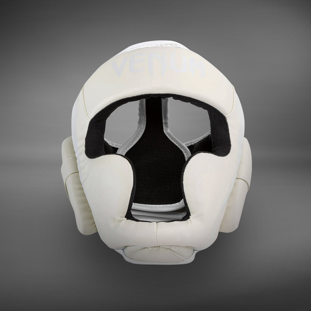 Venum Elite Headgear – Bílá/Bílá