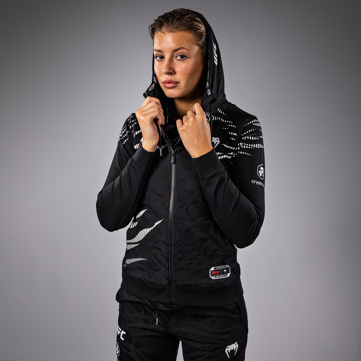 UFC Fusion by Venum Dámská rozběhová mikina Authentic Fight Night - Černá