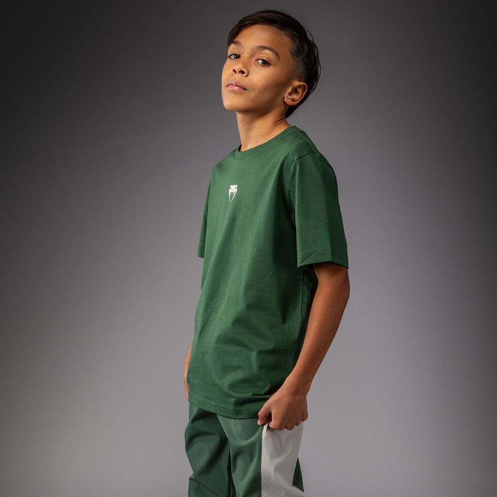 Dětské tričko Venum Contender – Lesní zelená/Off White