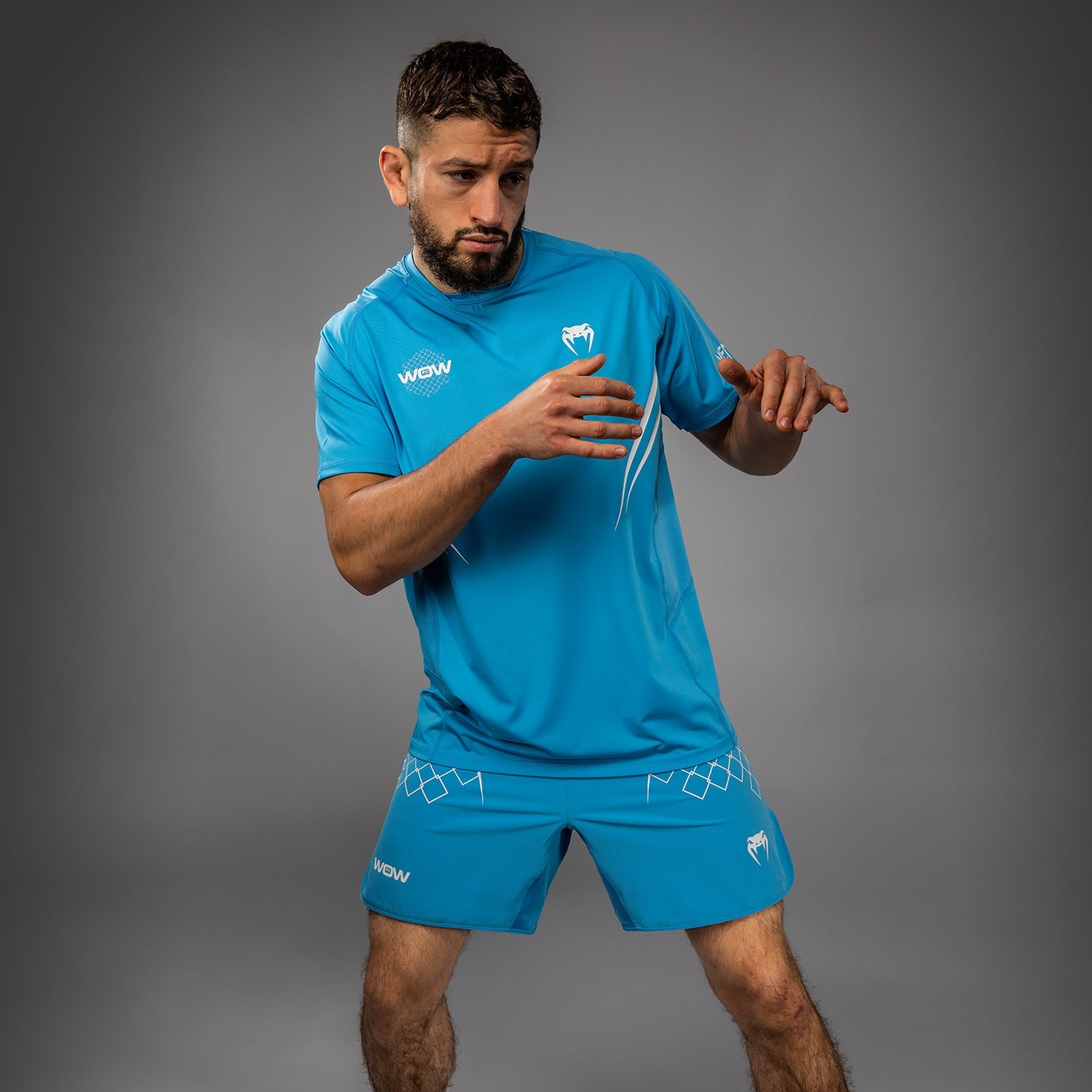 Venum x WOW FC Dry-Tech Tričko - Pacifická modrá