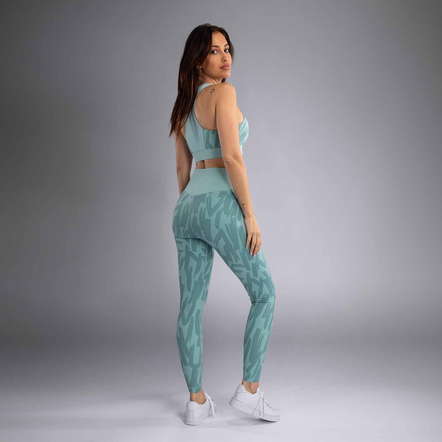 Dámské legíny Venum Graffiti - celá délka - Aqua