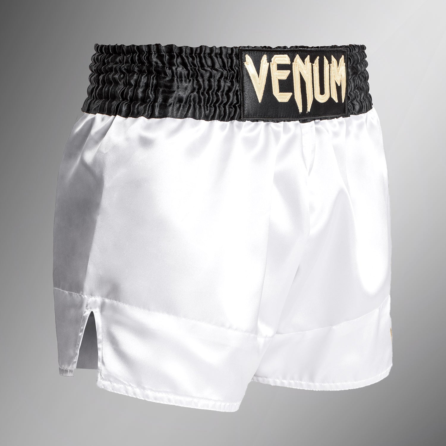 Venum Classic Muay Thai Šortky - Bílá/Zlatá/Černá