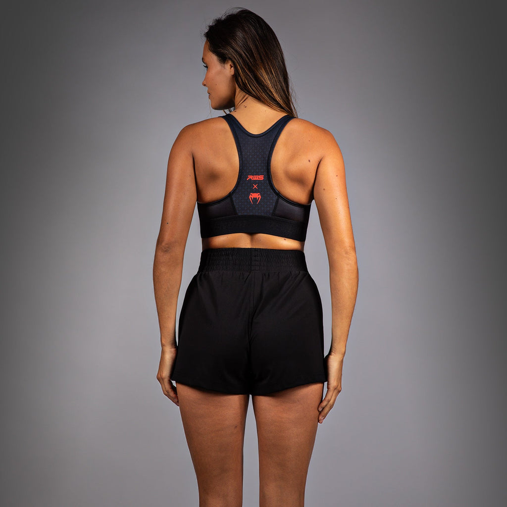 Dámská sportovní podprsenka Venum x RWS 2.0 - Černá/Červená