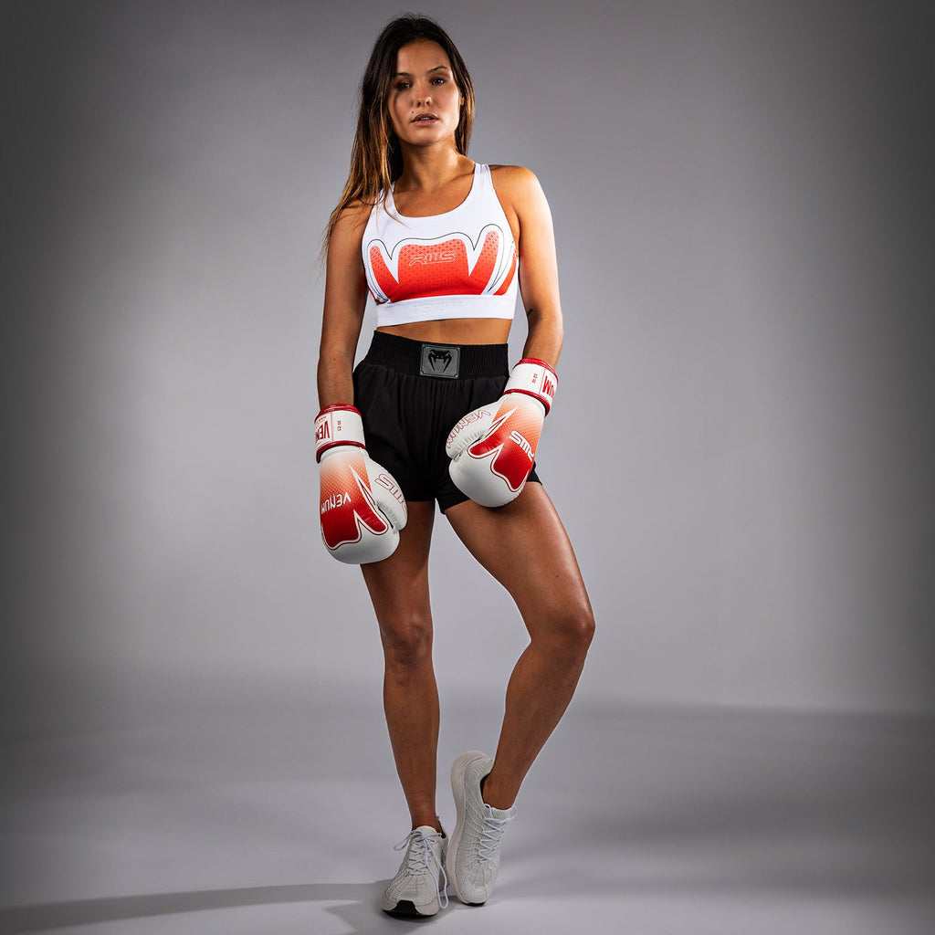 Venum x RWS 2.0 Dámská sportovní podprsenka - bílá/červená