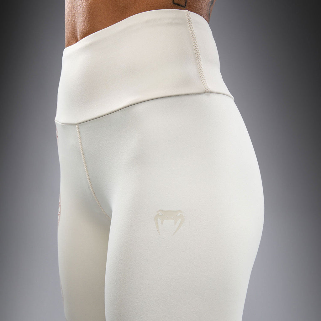 Dámské legíny Venum Serpenti - slonová kost/vínová